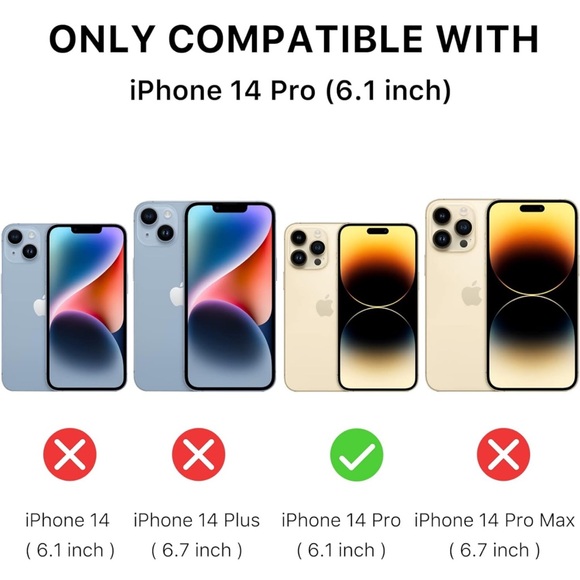 NWT iPhone 14 Pro case with stand and screen protector (6.1”) - Picture 5 of 7